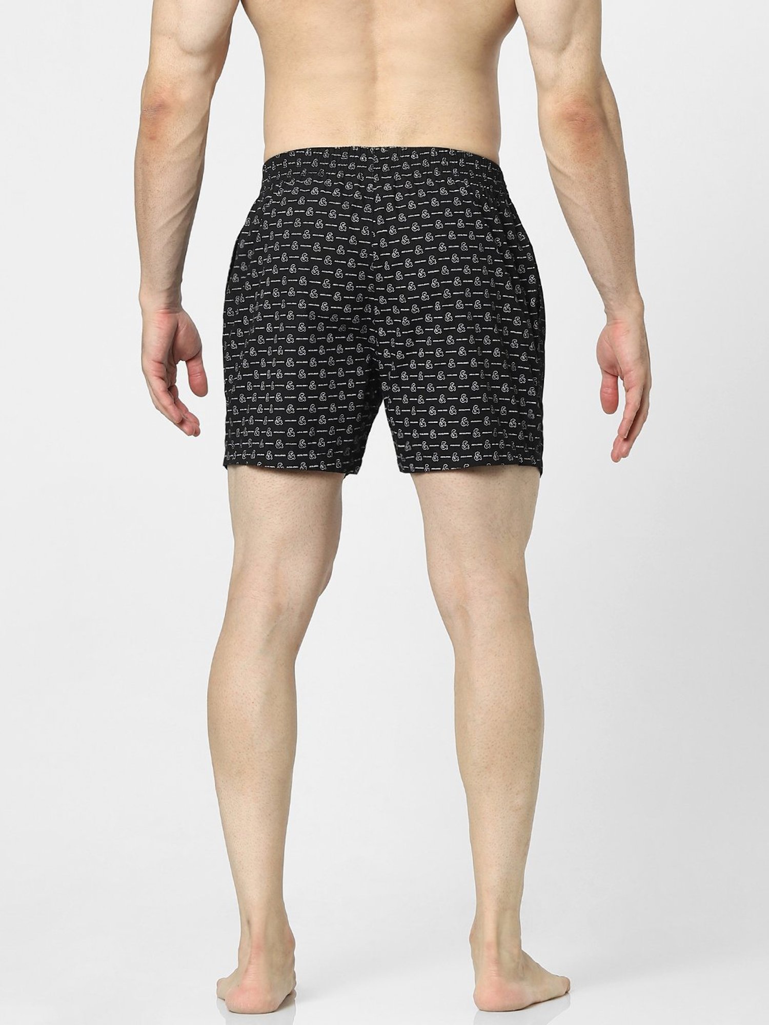 Jack & Jones Black Printed Boxers