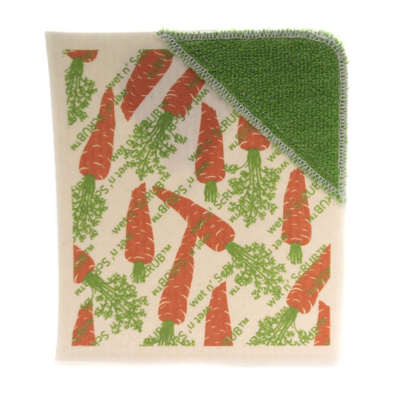 Swedish Dish Cloth 7.75" Thanksgiving Fall Set / 4 Dishcloth Kitchen Clean Up  -  Dish Cloth