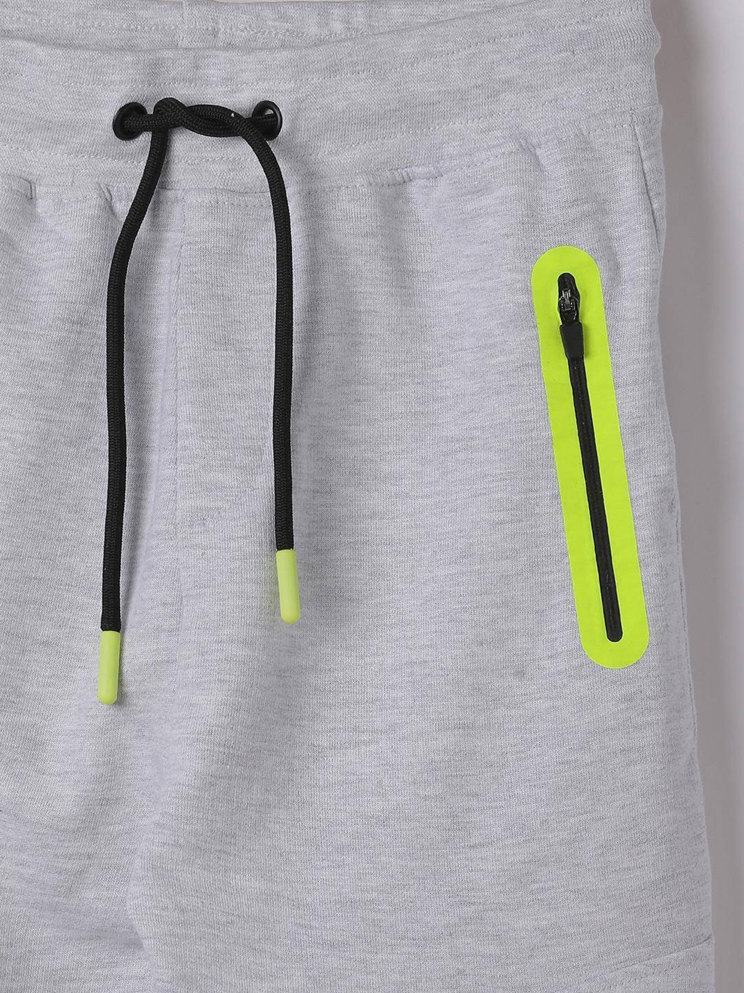 Y&F Kids by Westside Off-White Mid-Rise Cotton Blend Track Pants