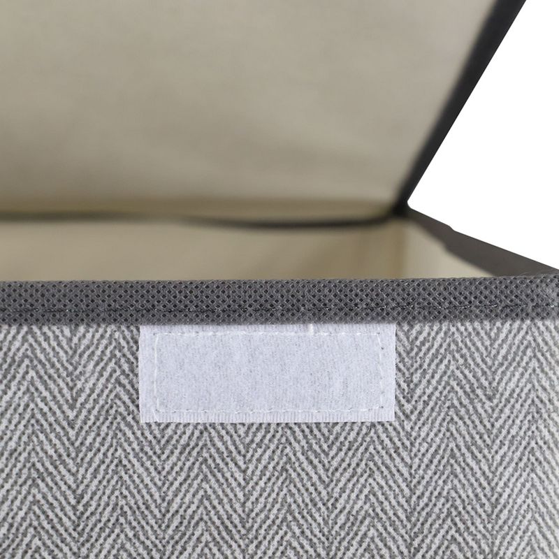 Household Essentials Round Brushed Stainless Hamper Wood Lid