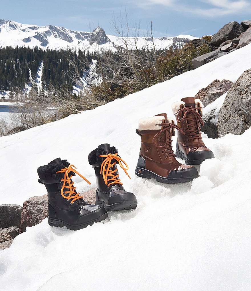 UGG&reg; Kids' Butte II Waterproof and Leather Winter Boots (Youth)