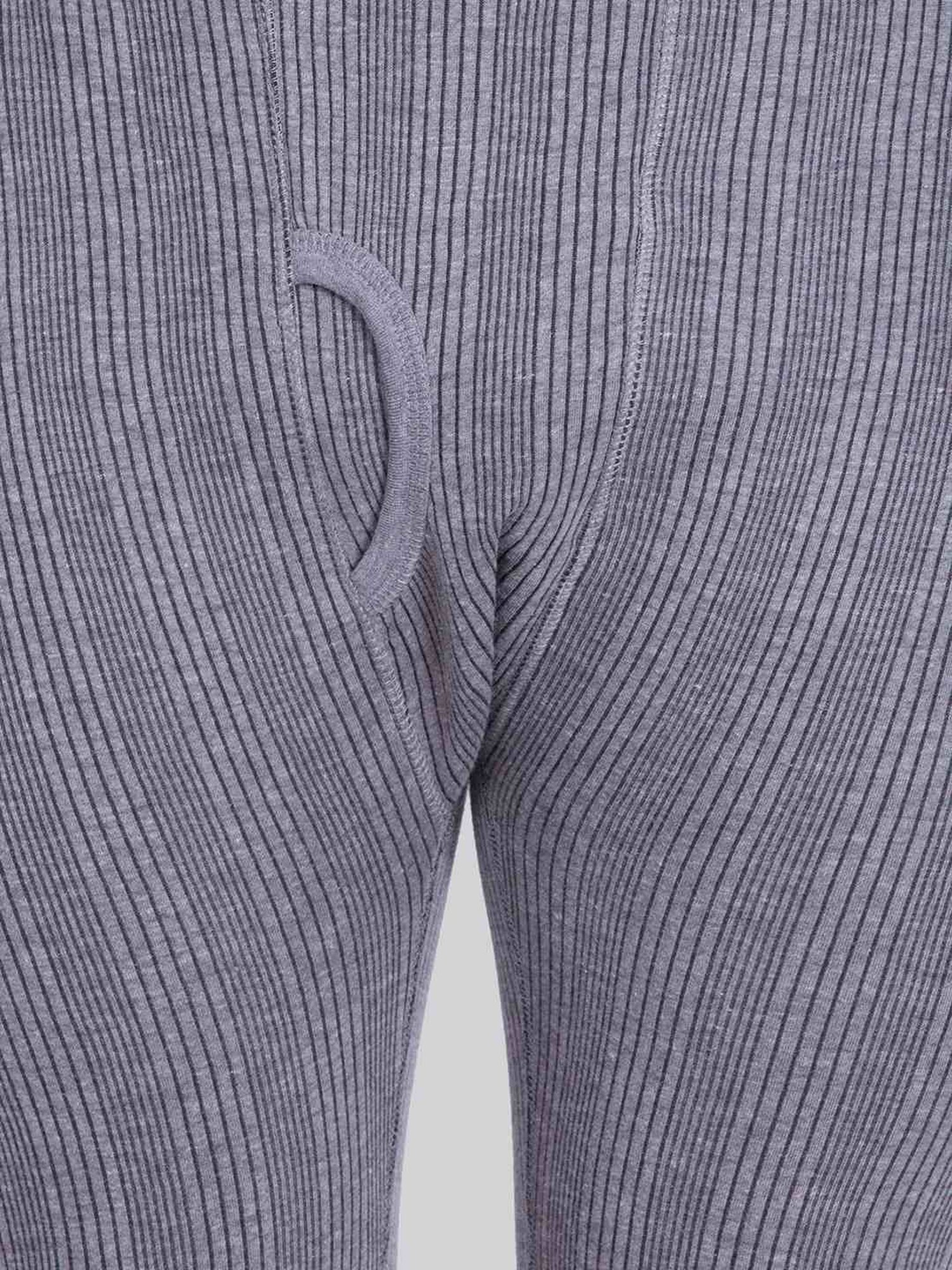 LUX Inferno Charcoal Skinny Fit Striped Thermal Bottoms - Pack of 2