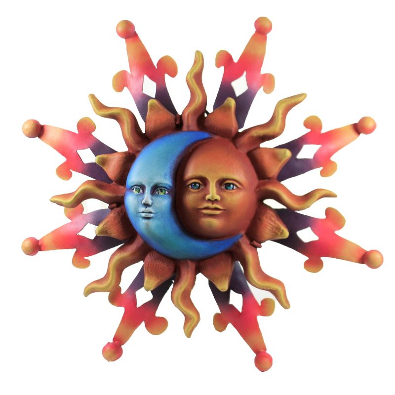 Home & Garden 12.5" Sun/Moon Wall Decor Sm Yard Decoration Regal Art & Gift  -  Decorative Sculptures