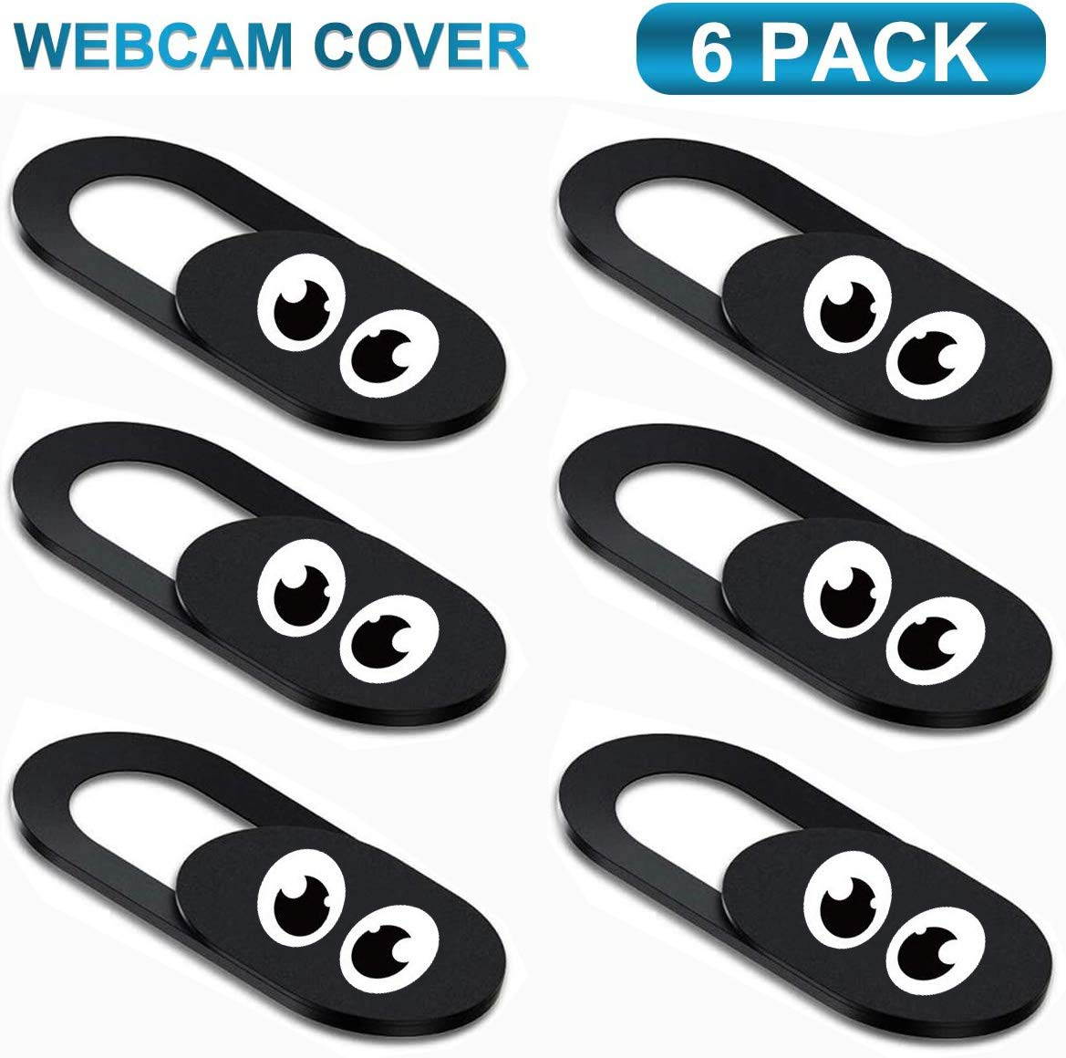 Webcam Cover, Laptop Camera Cover Slide (6Pack),Camera Privacy Cover Ultra-Thin Camera Blocker for Laptop Computer MacBook PC Echo Spot Tablet Smartphone iPad pro iMac,Protect Your Privacy