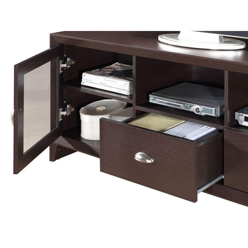 60" Modern TV Stand with Storage Brown - Techni Mobili