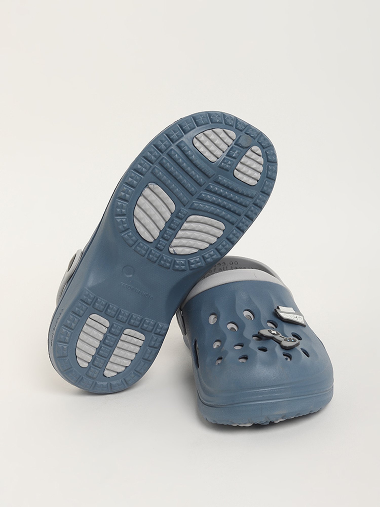 Yellow by Westside Blue Applique-Design Clogs