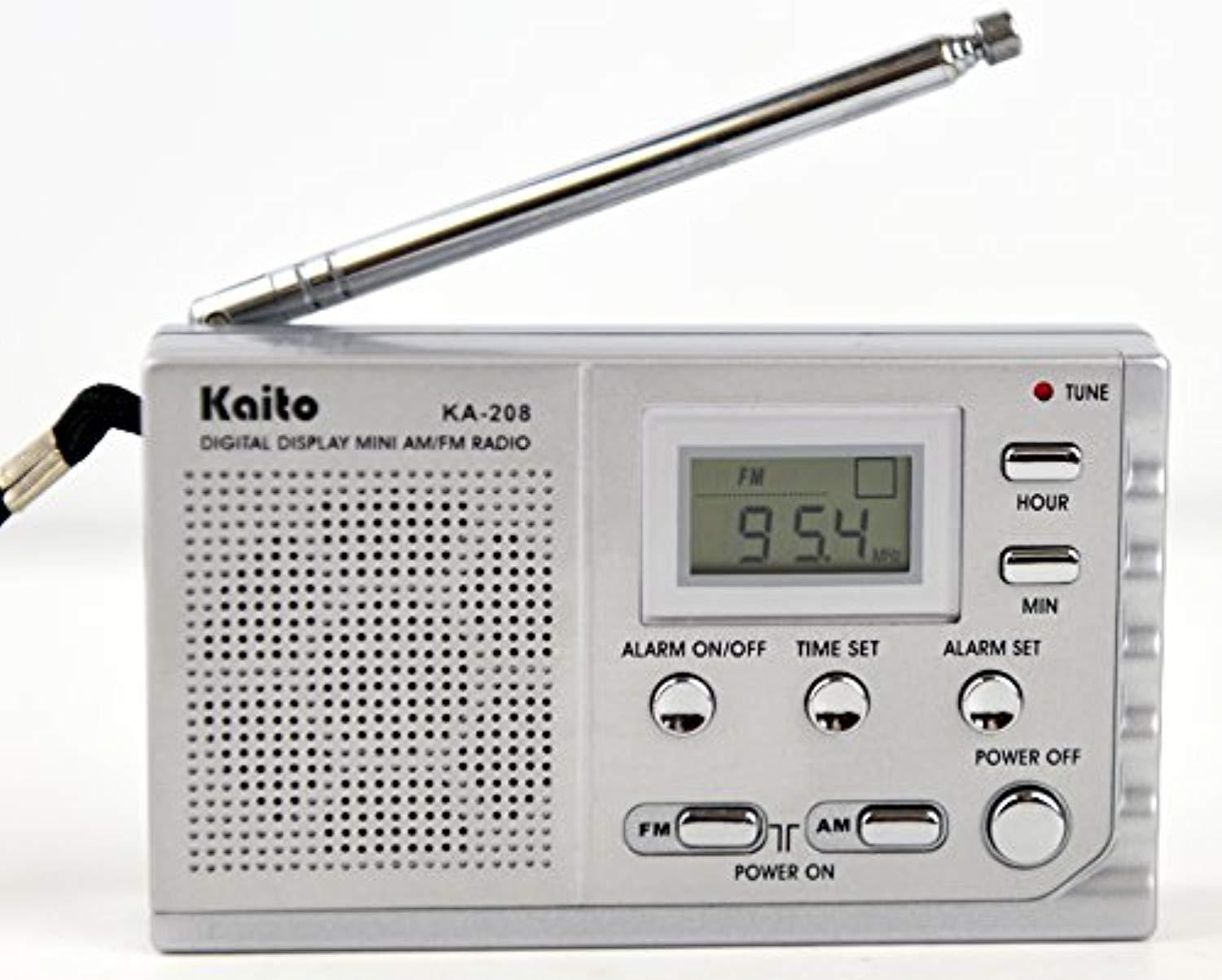 kaito ka208 super mini size am/fm radio with lcd digital display for fine tuning