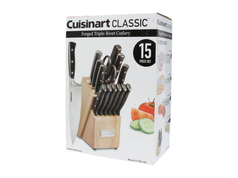 Cuisinart C77TR-15P 15pc Triple Rivet Block Set