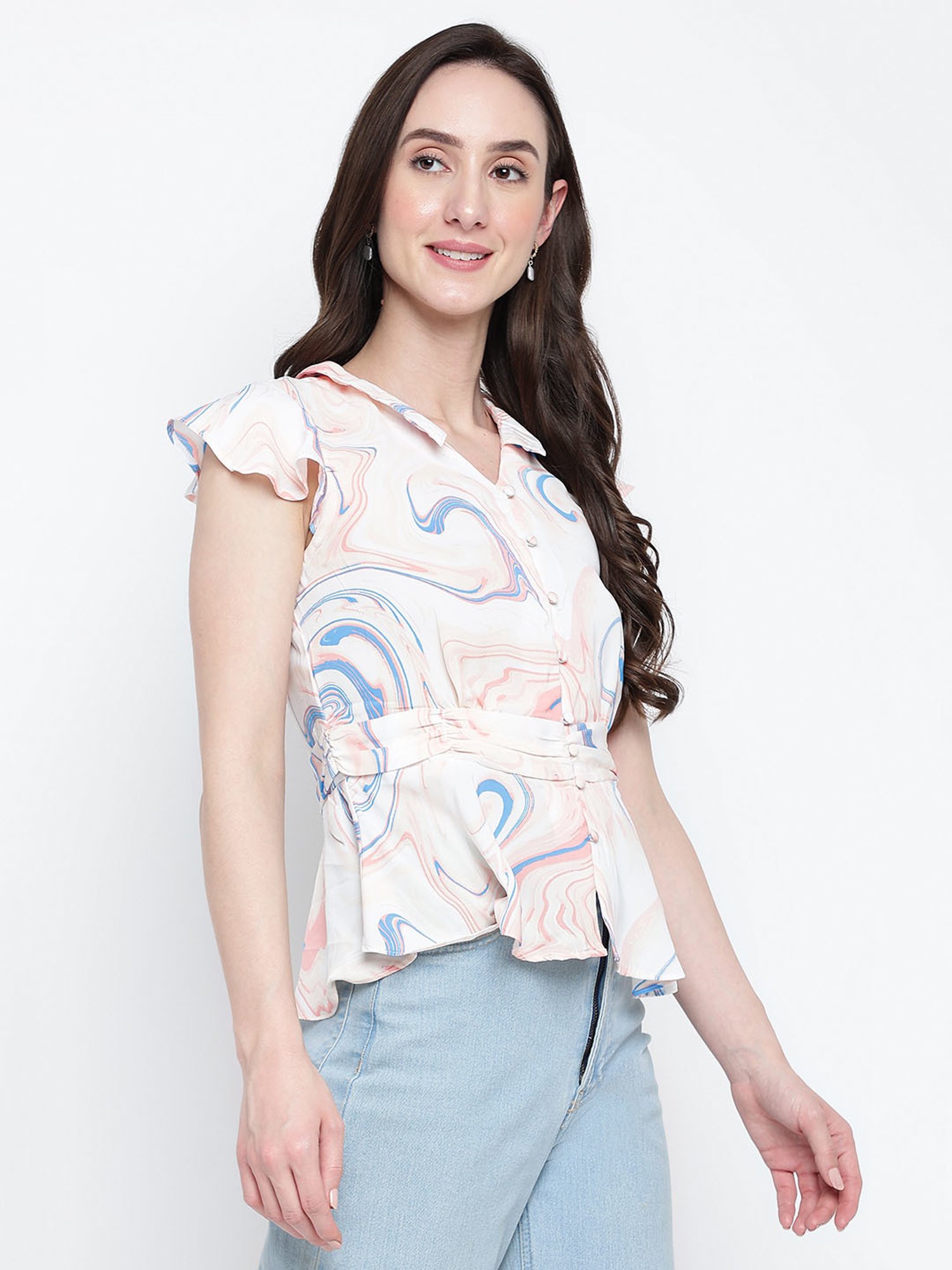 Latin Quarters Multicolor Printed Top
