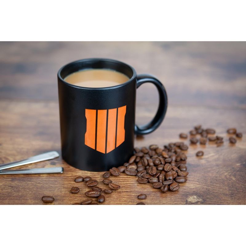 Exquisite Gaming Call of Duty: Black Ops 4 Shield Icon Ceramic Coffee Mug | Holds 12 Ounces