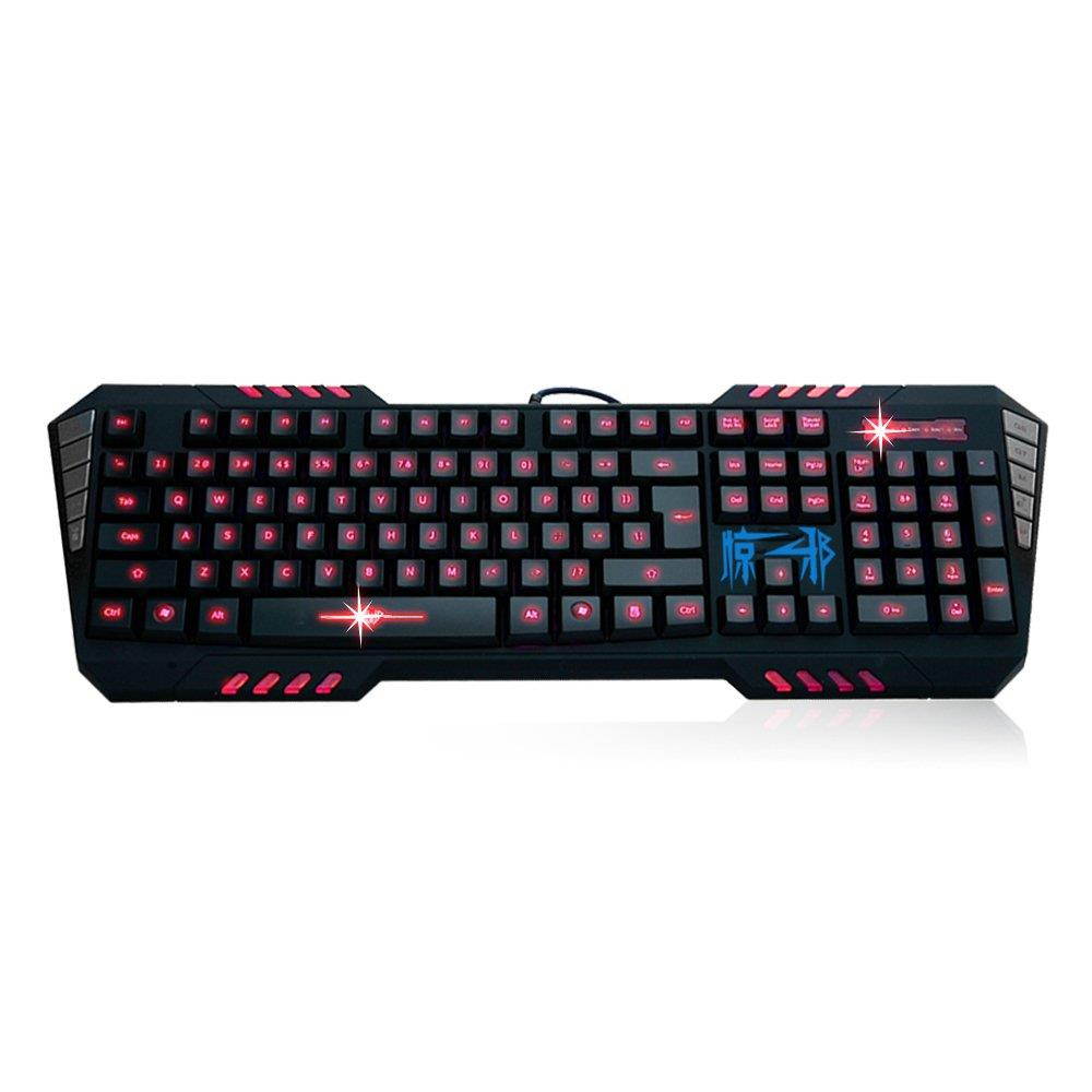 AULA SURPRISE EVIL Ergonomic Backlit Wired USB Gaming Keyboard