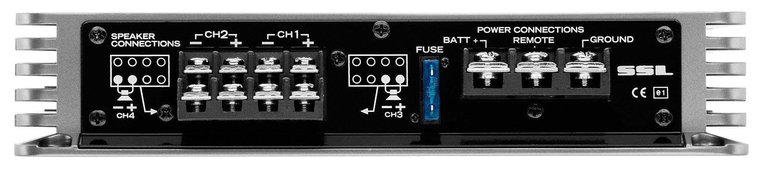 sound storm ev4.400 evolution 400 watt, 4 channel, 2 to 8 ohm stable class a/b, full range car amplifier