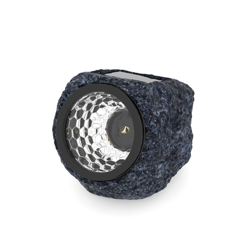 Pure Garden LED Solar Rock Landscaping Lights - Set of 4