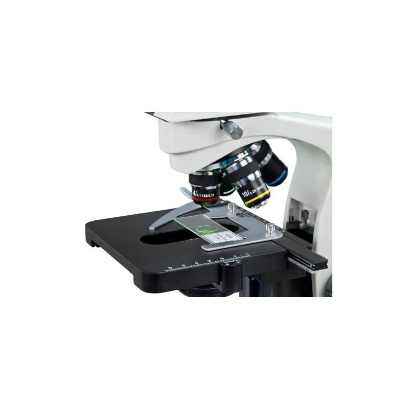 40X-2000X LED Trinocular Compound Microscope with Reversed Nosepiece and 30 Degree Siedentopf Viewing Head and 5.0MP USB Camera