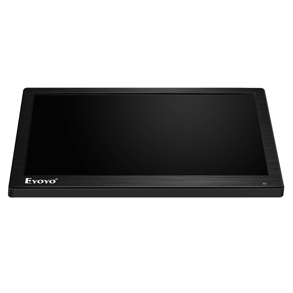 Eyoyo Monitor 12 Inch, IPS Screen 1366x768 HD Display Small CCTV Monitor with USB HDMI VGA AV BNC Audio Input for Security Camera System Computer Raspberry Pi, Built-in Dual Speakers, Remote Control