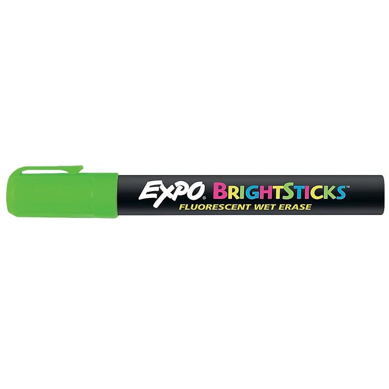 EXPO Bright Sticks Wet-Erase Fluorescent Marker Set Bullet Tip Assorted 14075