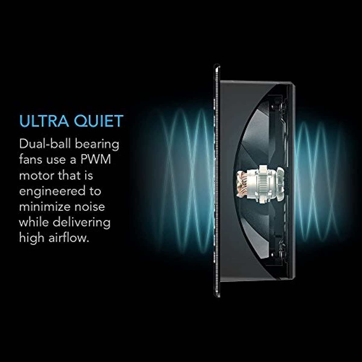 AC Infinity AIRFRAME T7-N White, High-Airflow Cooling Fan System 16", Intake Airflow, for AV Equipment Rooms, Closets, and Enclosures