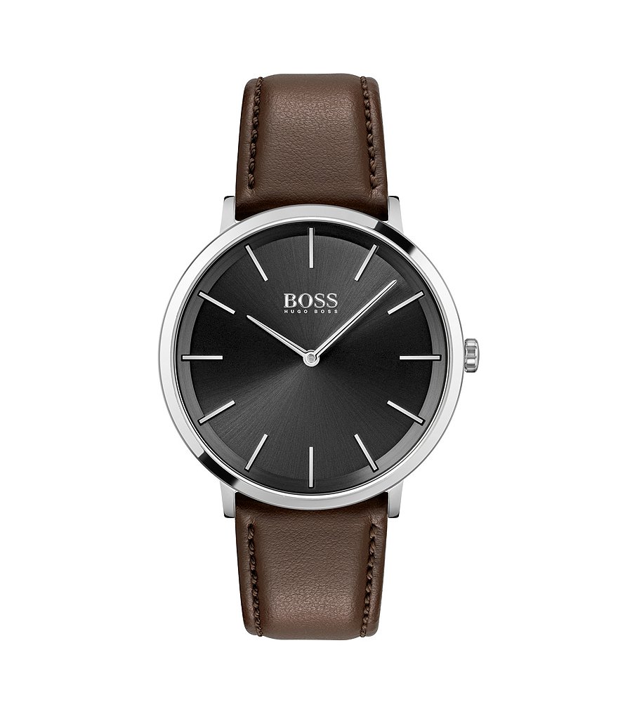Hugo Boss Skyliner Brown Leather Watch