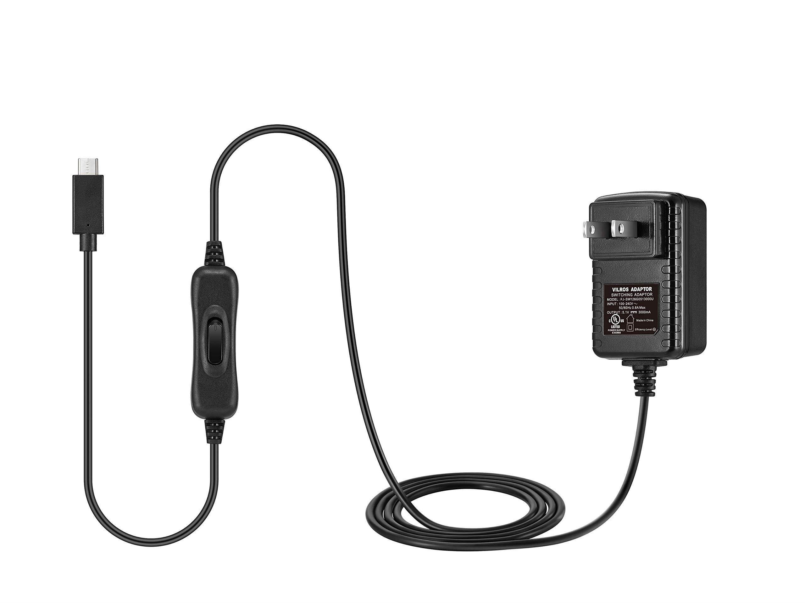 Vilros Accessories Starter Pack for Raspberry Pi 4-Includes Fan Cooled Case-Power Supply -Heatsink (Set of 4) -Micro HDMI & USB-C Adapters