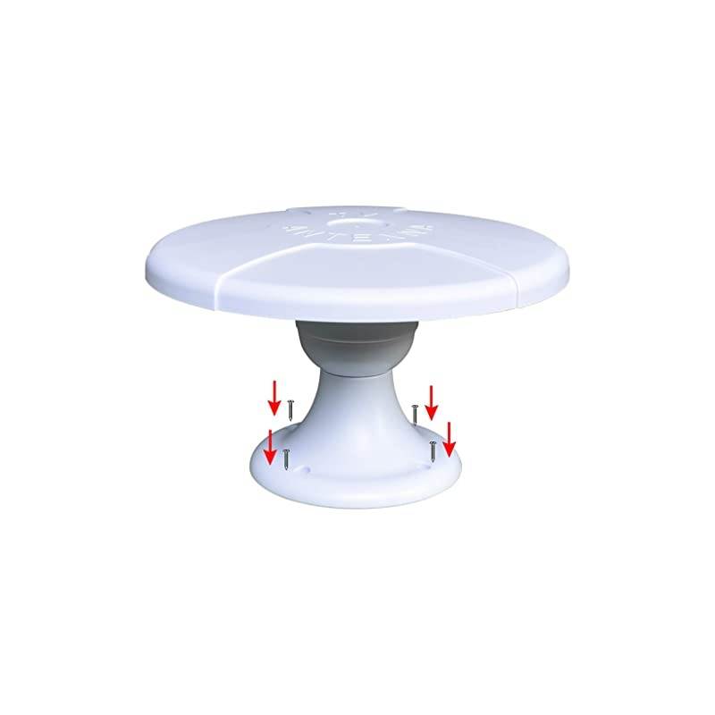 LongRang UFO Digital HDTV Antenna for RV Trailer Truck Caravan Boat White