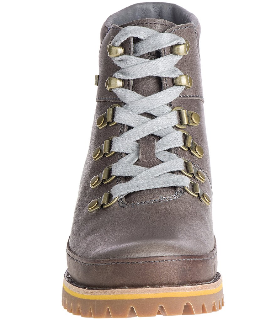 Chaco Women's Fields Waterproof Leather Lug Sole Combat Boots