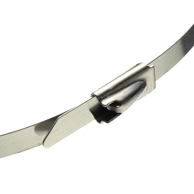 Stainless Steel Zip Ties Exhaust Wrap  100pcs 118quot Metal Locking Wrap Ties Straps Header Wrap Exhaust Wrapping