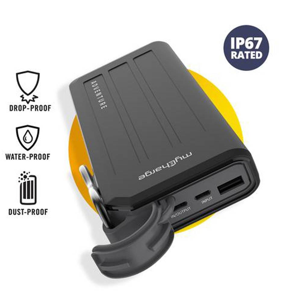 myCharge Adventure H2O Waterproof Powerbank 6700 mAh Green Batteries and Portable Power