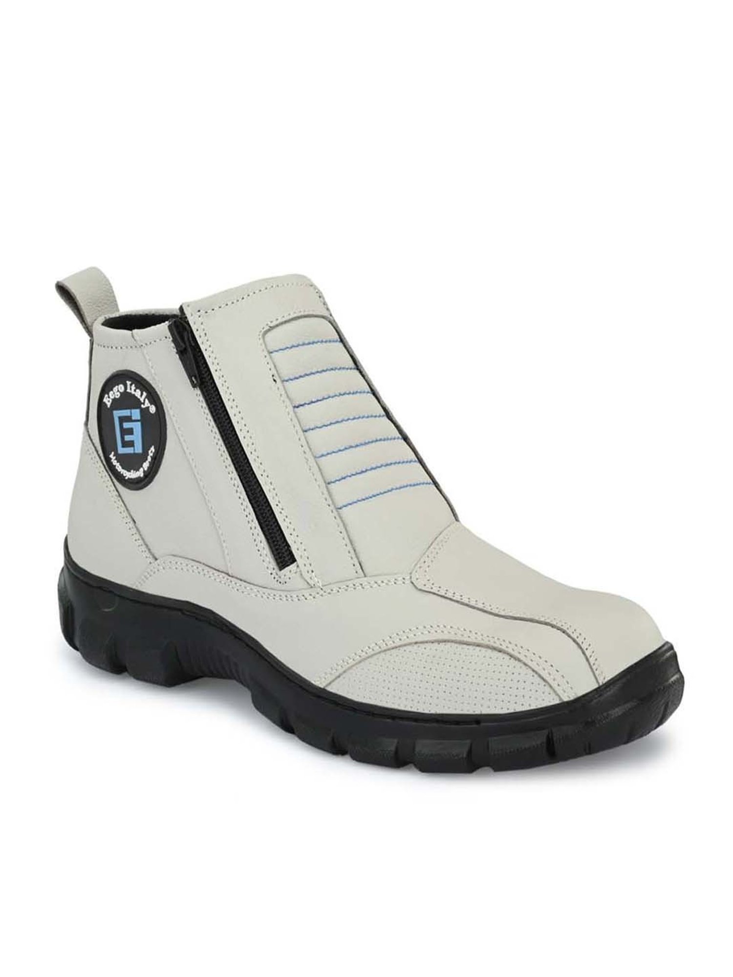 Eego Italy Men's White Casual Boots