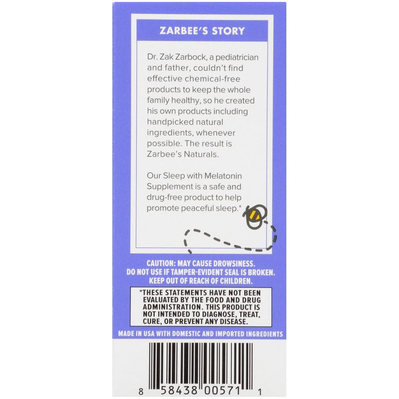 Zarbee's Naturals Children's Sleep Liquid with Melatonin - 1 fl oz