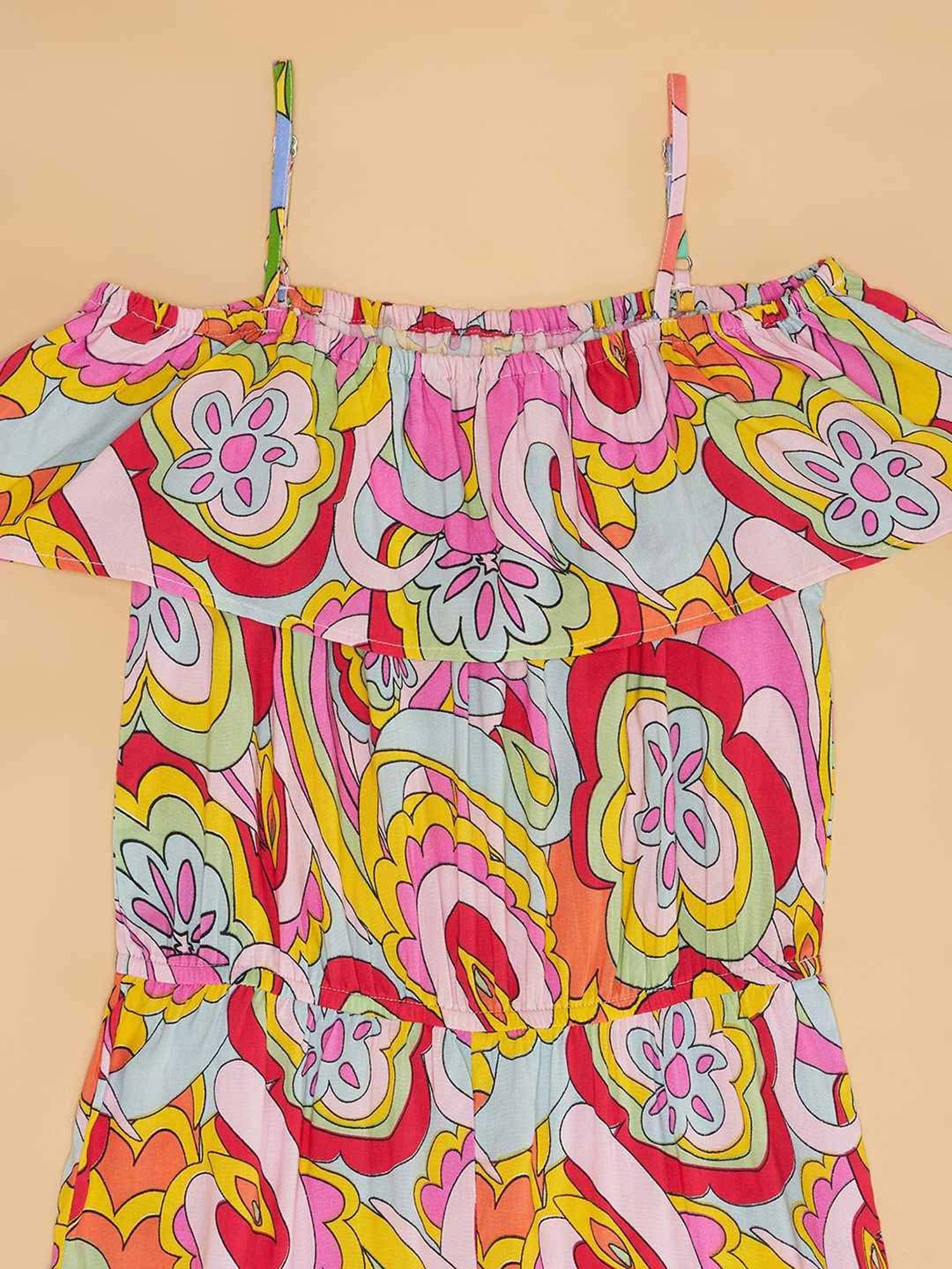 YU by Pantaloons Kids Multicolor Printed Jumpsuit