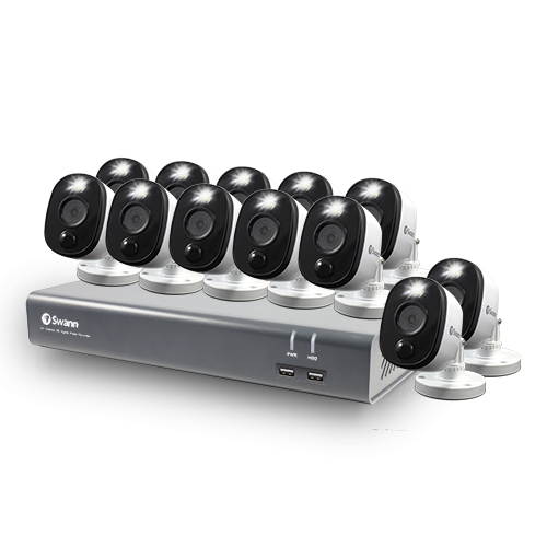 12 Camera 16 Channel 1080p Full HD DVR Security System