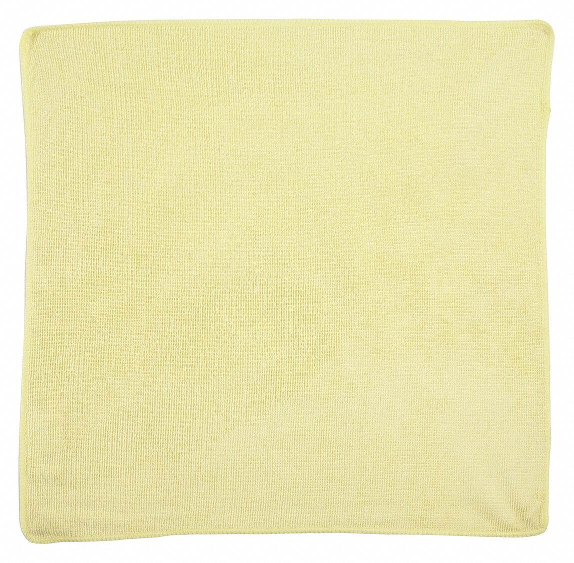 Rubbermaid Commercial Microfiber Cleaning Cloths 16 x 16 Yellow 24/Pack 1820584