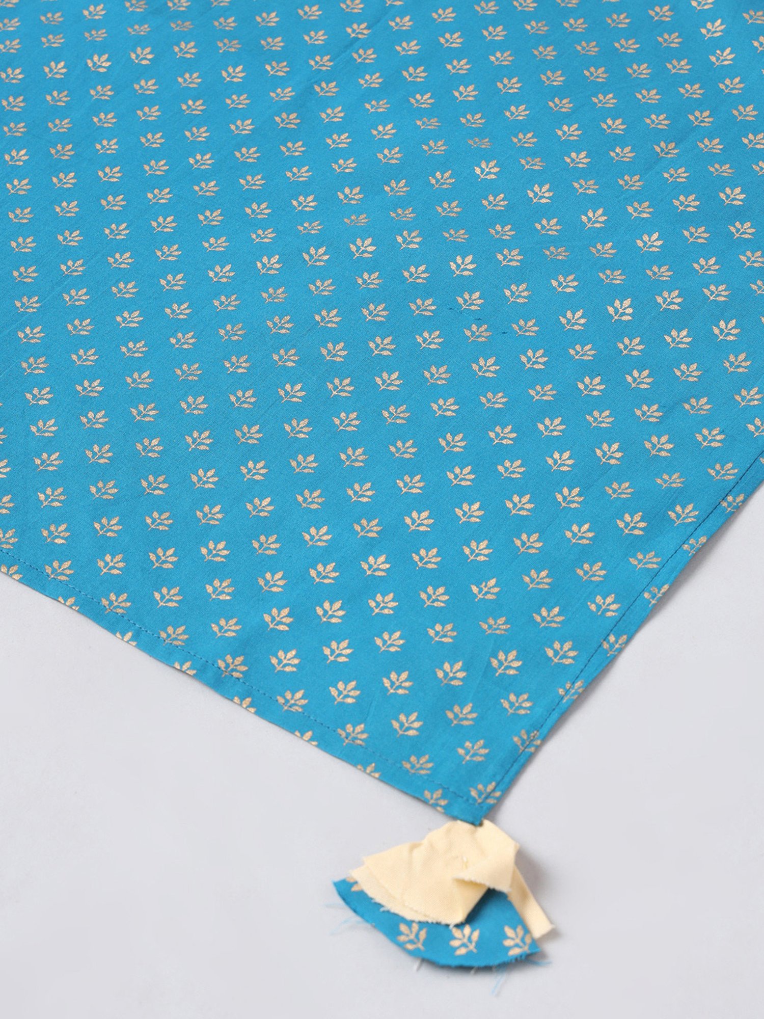 DECKEDUP Blue Printed Dupatta