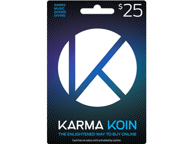 Karma Koin $25 USD [Dollars] - Digital Code