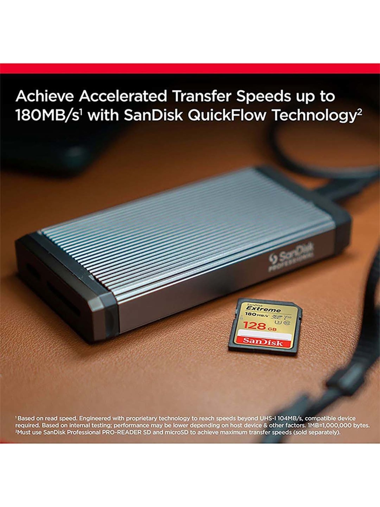 SanDisk Extreme SD UHS I 128GB Card for DSLR and Mirrorless Cameras (Black)