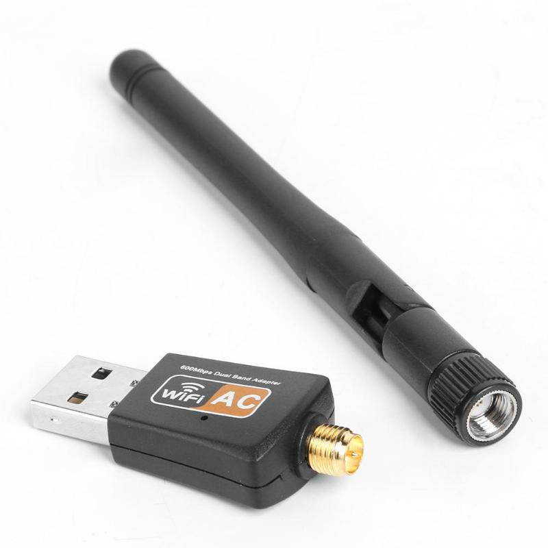 1 pcs Dual Band USB Wifi Ethernet Adapter 600Mbps 2.4/5Ghz MT7601 Wireless Network Card Dongle Receiver IEEE 802.11b/g/n Free Driver