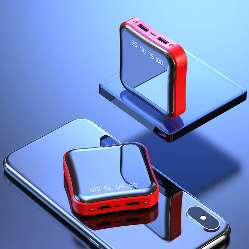 6000 Mah Mobile Power Battery Pack Mobile Power Bank With Dual USB and LED Lighting Mini Power Bank