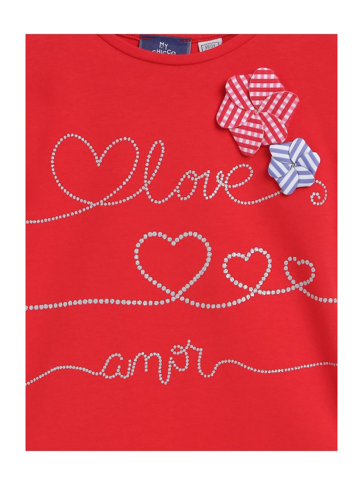 Chicco Kids Red Applique Top