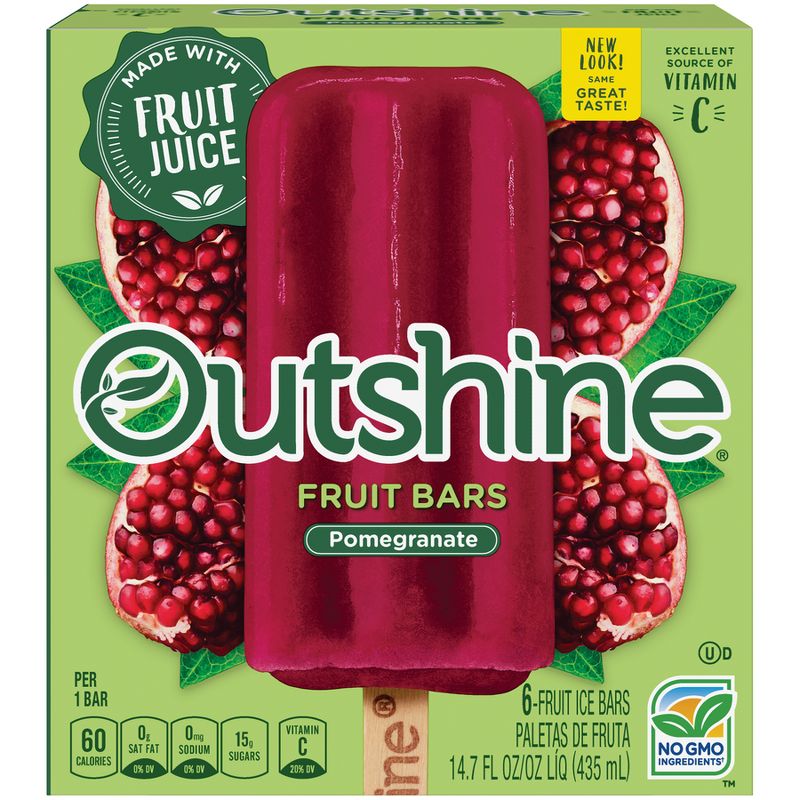 Outshine Pomegranate Frozen Fruit Bars - 6ct/14.7oz