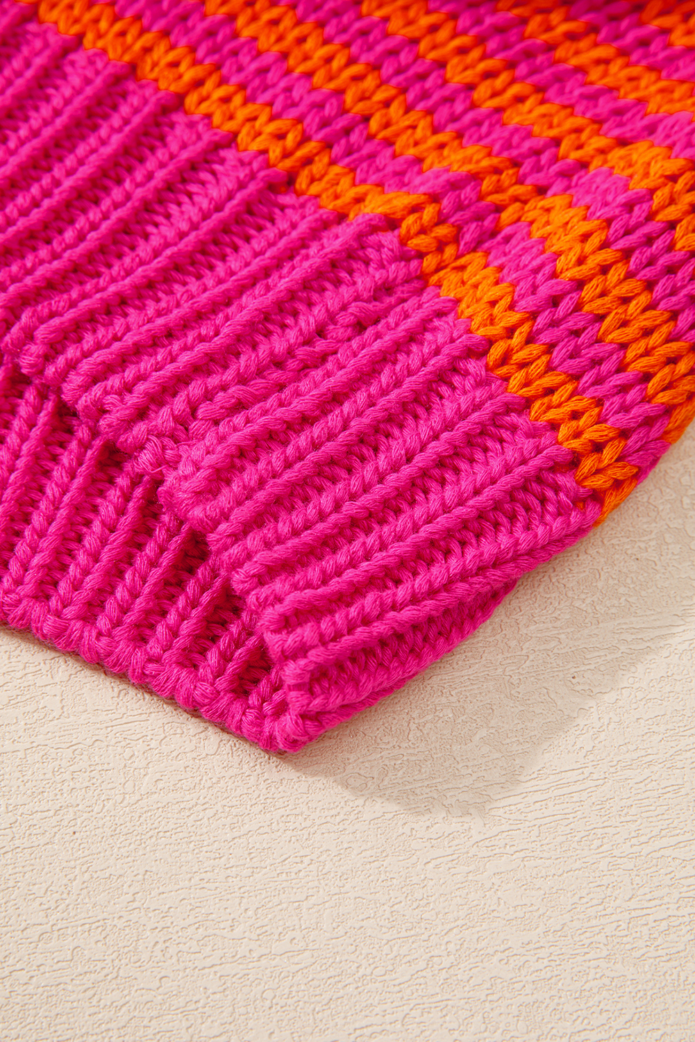 Pink Merry & Bright Pop Up Letter Waffle Knit Sweater