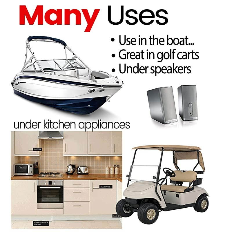 Premium Cell Pads 4 Pack Two Universal Cell Pads Sticky AntiSlip Gel Pads Holds Cell Phones Sunglasses Coins Golf Cart Boating Speakers Xtra Black Color