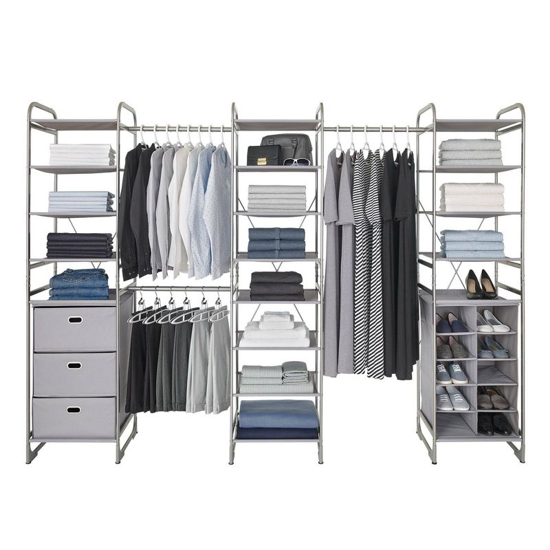 Home Basics Storage Closet with Shelving