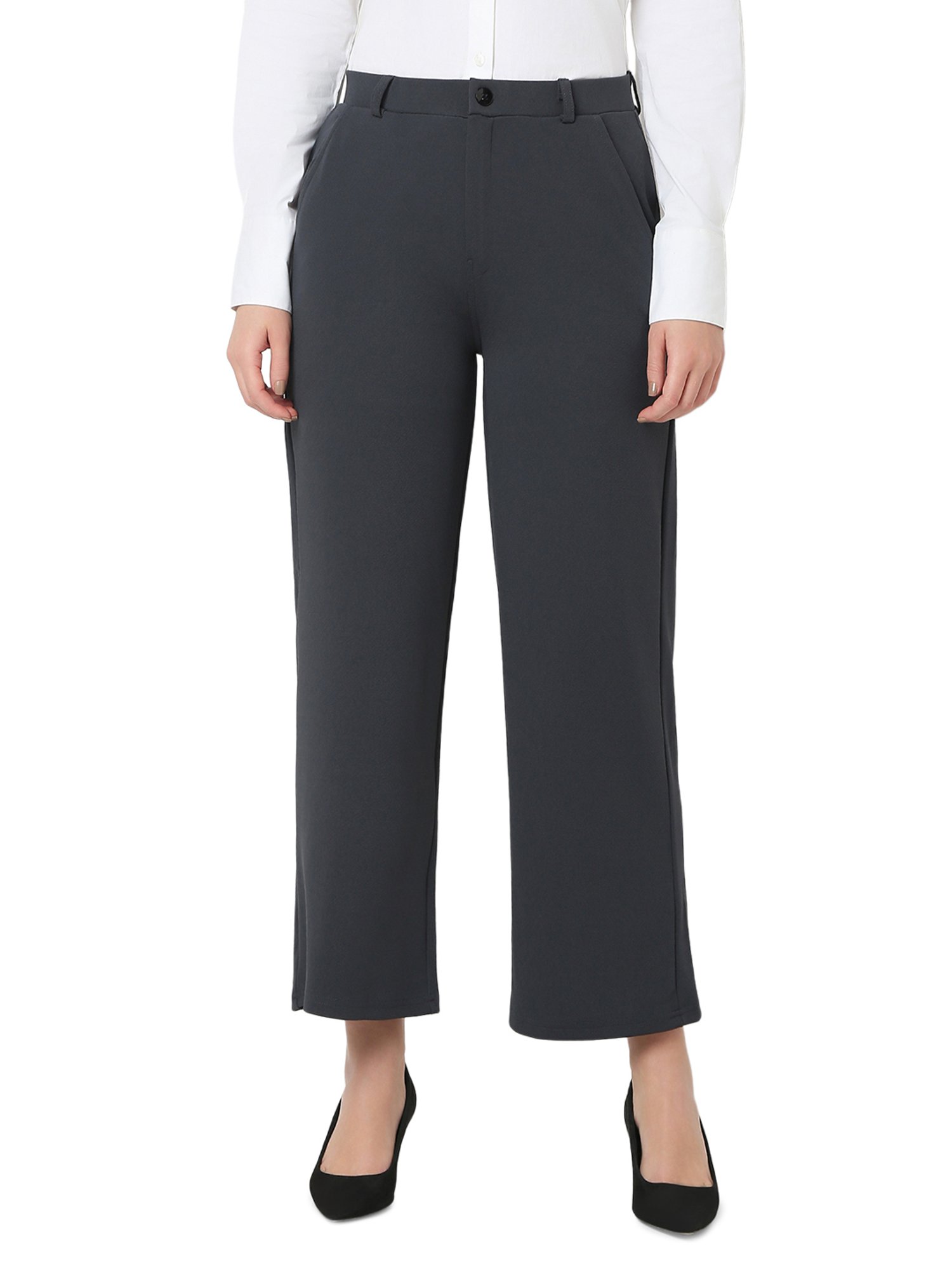 Smarty Pants Charcoal Grey Trousers