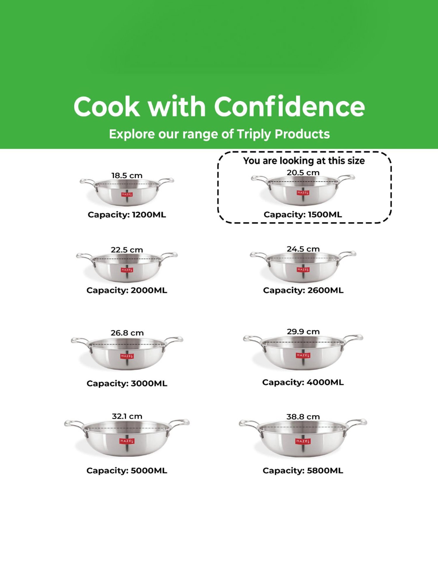 JUDGE Everyday Black Aluminium 20 cm Deep Appachatty With Lid (0.8 L)