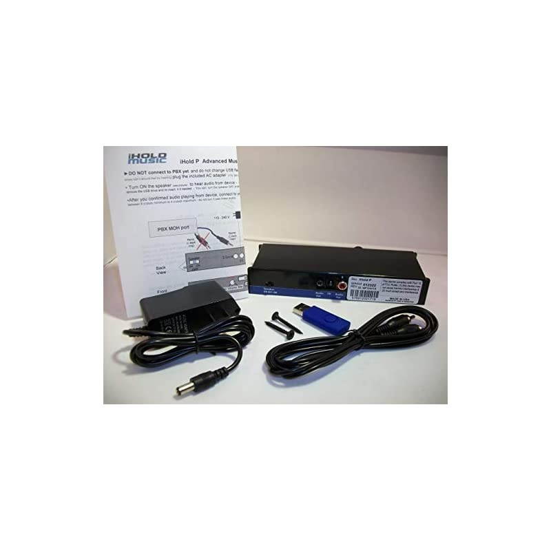 P USBSD On Hold Music Player mp3 Music Message on Hold Player for all PBX KSU or key system telephones or any phone with audio input connector