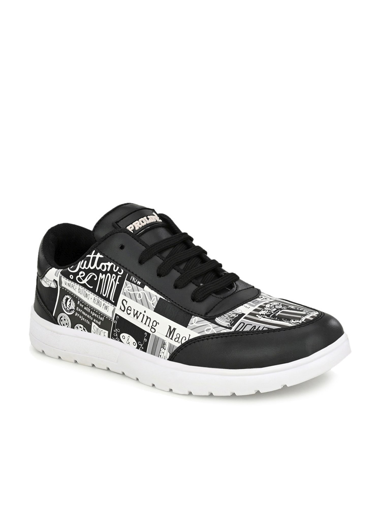 Prolific Men's Elite Black Casual Sneakers