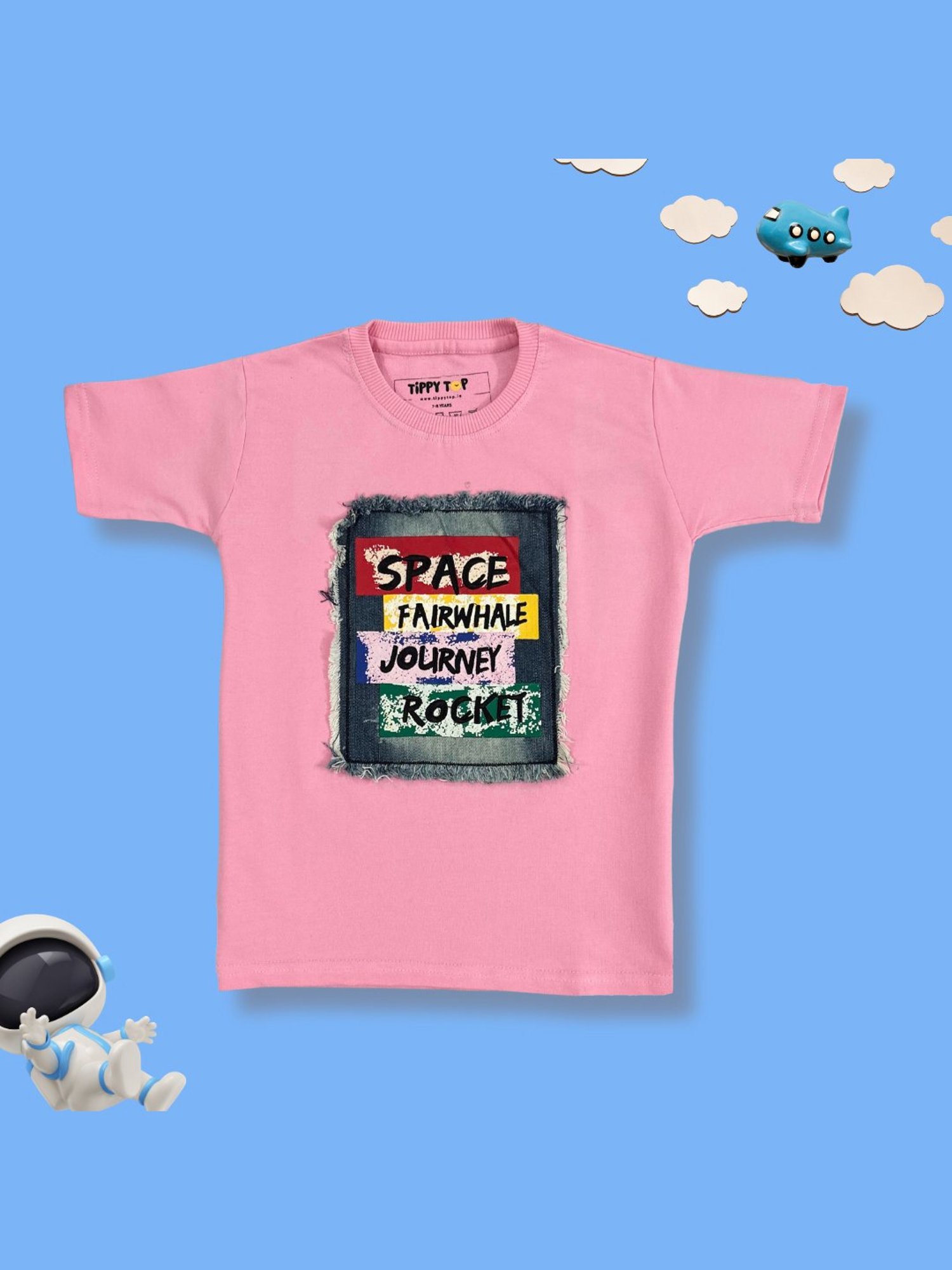 Tippy Top Kids Pink Graphic Print T-Shirt
