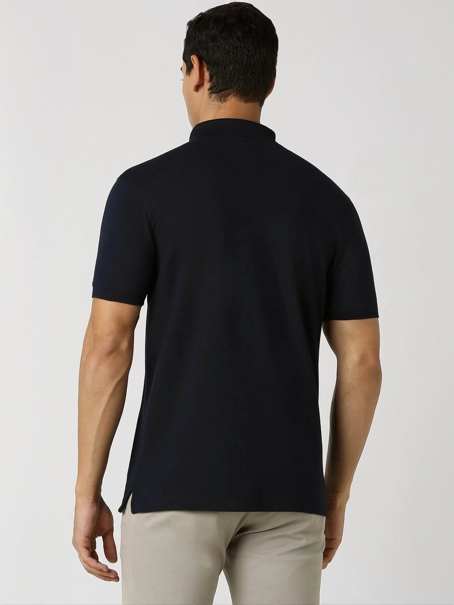 Van Heusen Navy Regular Fit Polo T-Shirt