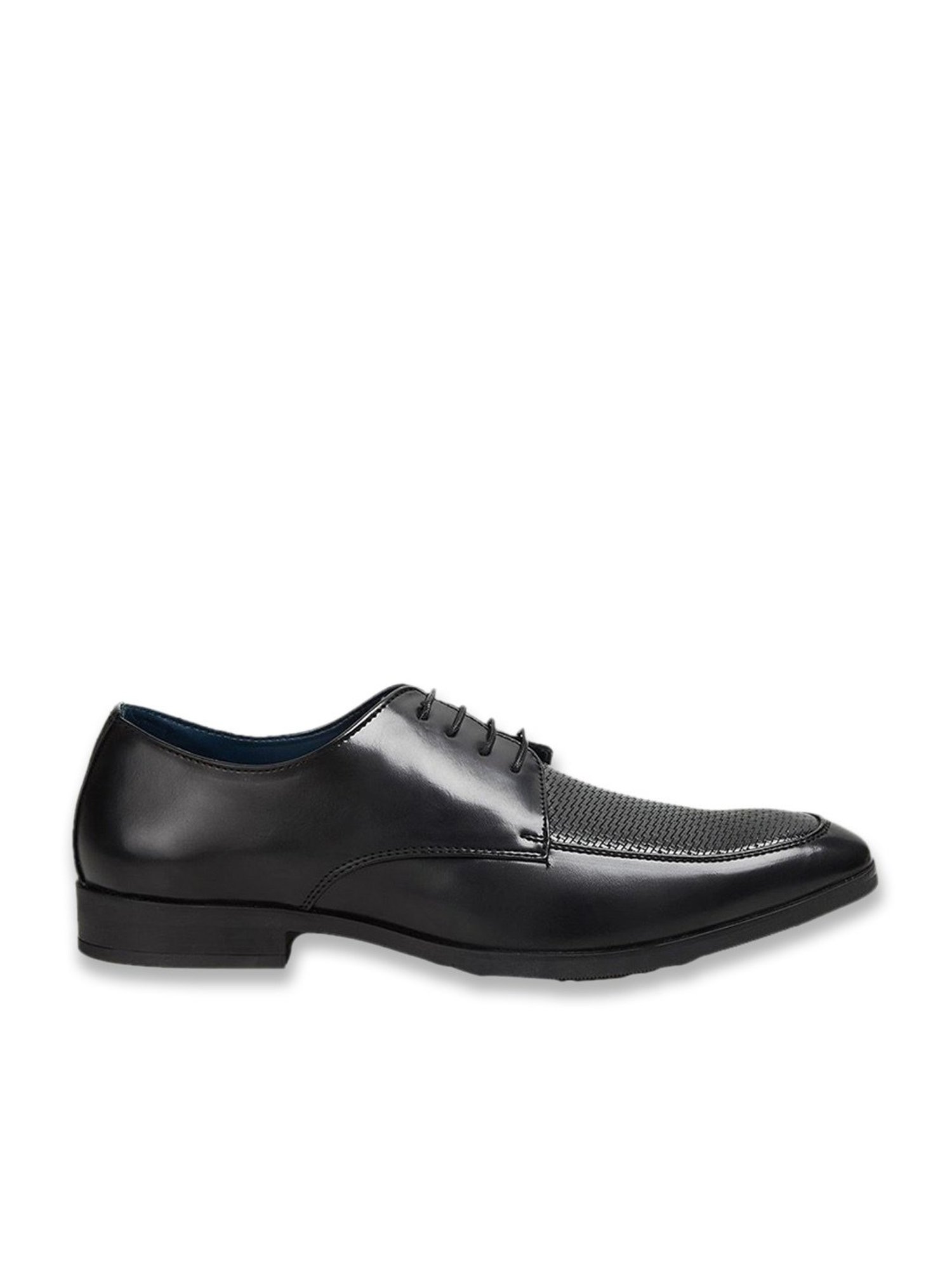 Code by Lifestyle Men's Black Derby Shoes