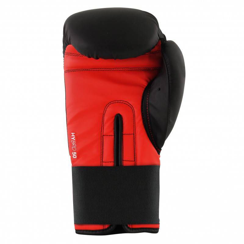 Adidas Hybrid 50 SMU 16oz Fitness and Training Gloves - Black/Red